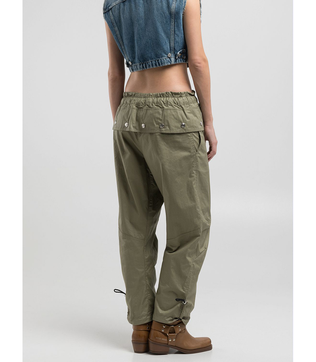 コットンコーティングツイルミリタリーパンツ 詳細画像 ライトミリタリー 2